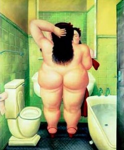 La donna nel bagno Botero r