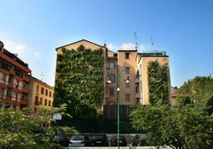 Pubblicità murale? No, giardino fotovoltaico